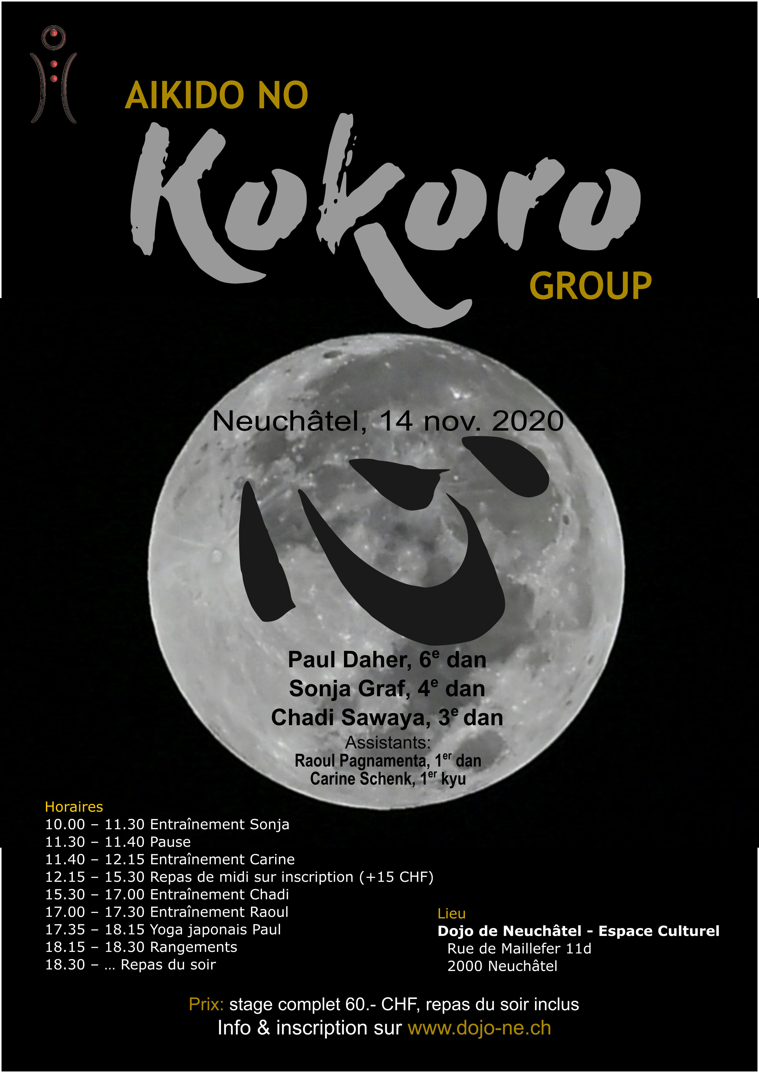 Kokoro_14nov2020 Prochains stages