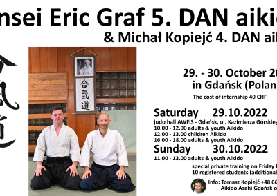 Aikido Seminar, 29-30 October, Gdansk