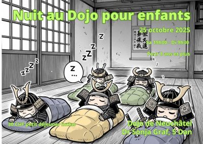 Nuit au Dojo pour enfants, 25 octobre